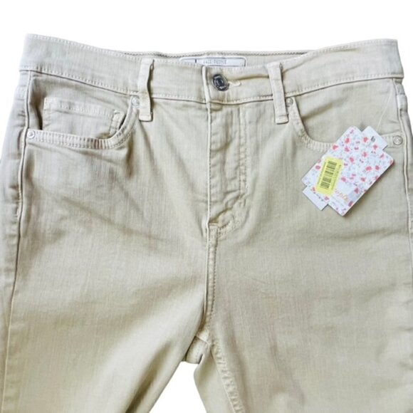 FREE PEOPLE High-Rise Khaki Ripped Knee Jeans, Size 28 - NWT - Picture 4 of 9